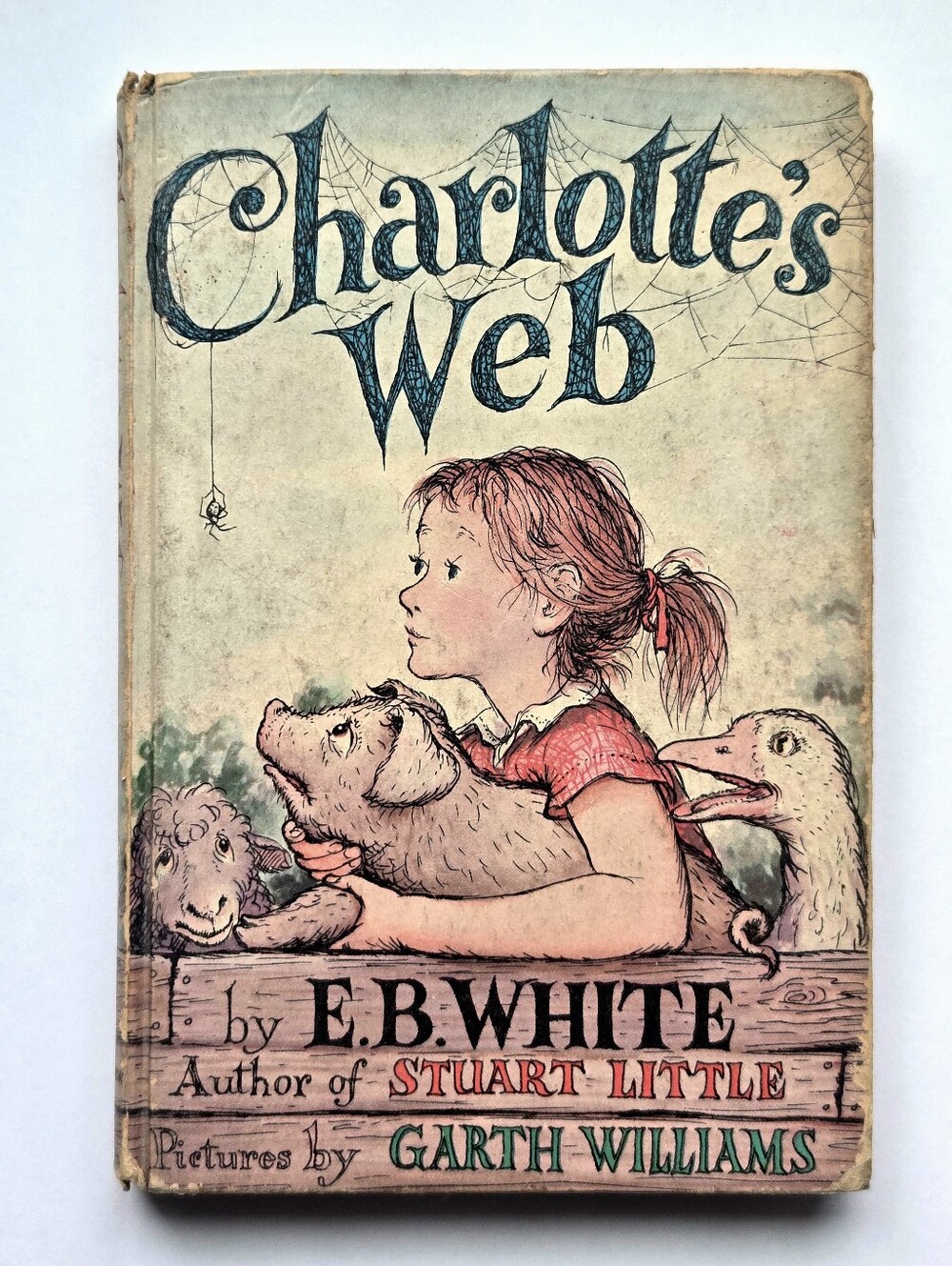 VTG 1960s Cover Charlotte's Web Classic Hardcover Book EB White & Garth Williams
